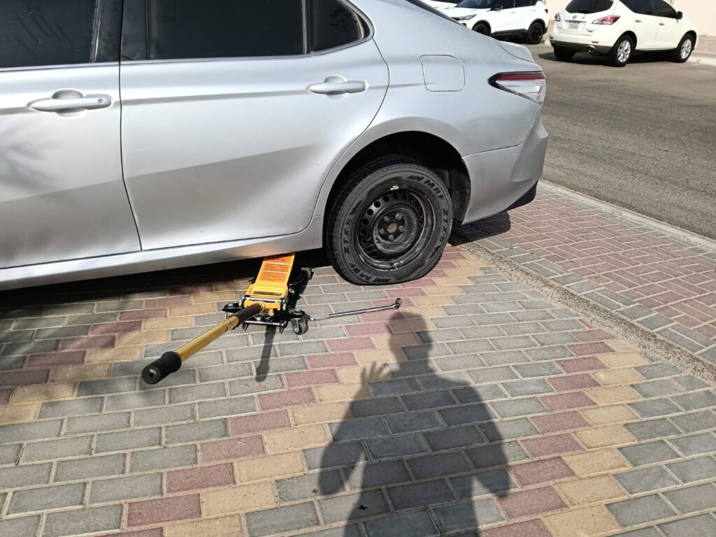 Professional Mobile Flat Tyre Repair in Al Nahda